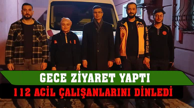Müdür korkmaz, 112’yi ziyaret etti