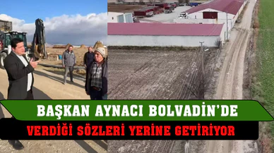 Başkan Aynacı, verdiği sözleri yerine getiriyor