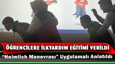 Emirdağ Mithatpaşa Ortaokulu'nda ‘İlk yardım eğitimi' düzenlendi