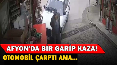Otomobilin çarptığı yayanın soğukkanlı tavırları dikkat çekti