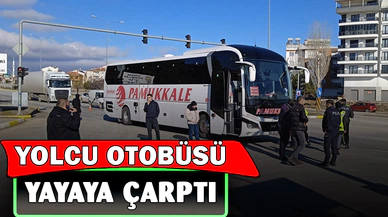 Yolcu otobüsünün çarptığı yaya ağır yaralandı
