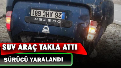 Takla atan araçta 1 kişi yaralandı