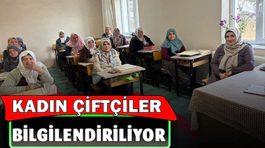 Kadın çiftçilere yönelik bilgilendirme toplantısı