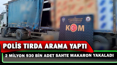2 milyon 930 bin adet sahte bandrollü boş makaron yakalandı