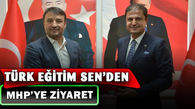 Türk Eğitim-Sen’den MHP İl Başkanı Ahmet Kahveci’ye ziyaret