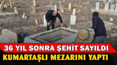 36 yıl sonra Şehit sayılan Osman Savsar’ın mezarı yapıldı