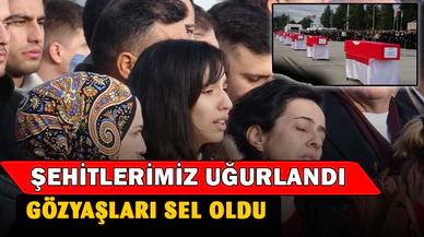 Isparta şehitlerini gözyaşları ile uğurladı