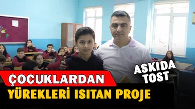 Çocukların arkadaşları için başlattığı ‘askıda tost’ projesi yürekleri ısıttı