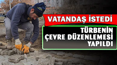 Türbe’de çevre düzenlemeleri gerçekleştirdi
