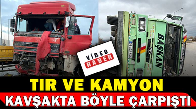Kaza güvenlik kamerasına yansıdı