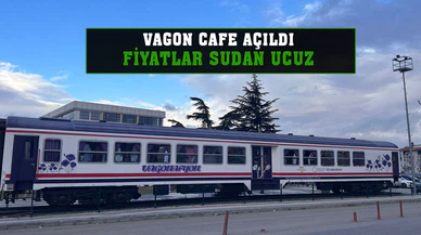 "Vagon Afyon Cafe" hizmete açıldı