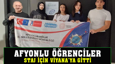 Lise öğrencileri stajlarını Viyana’da yaptı