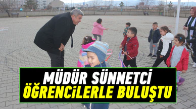 Müdür Sünnetci öğretmen ve öğrencilerle buluştu