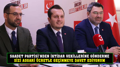 İKTİDAR MİLLETVEKİLLERİNİ ASGARİ ÜCRETLE GEÇİNMEYE DAVET EDİYORUM!