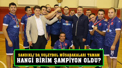 Sandıklı’da voleybol turnuvası finali gerçekleştirildi