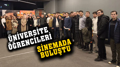Üniversite öğrencileri sinemada buluştu