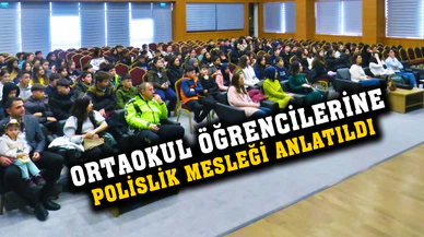 Afyonkarahisar'da ortaokul öğrencilerine polislik mesleği anlatıldı