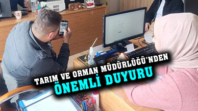 Tarım ve Orman Müdürlüğü’nden önemli uyarı