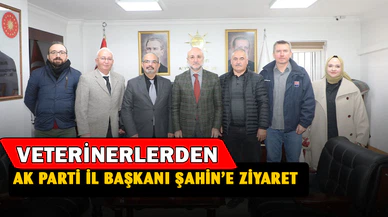 Veteriner hekimlerden Başkan Şahin’e ziyaret