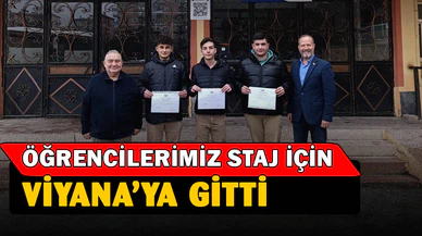 Gazi MTAL öğrencileri staj için Viyana’ya gitti