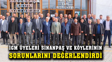 İl Genel Meclisi Sinanpaşa’da muhtarlarla buluştu