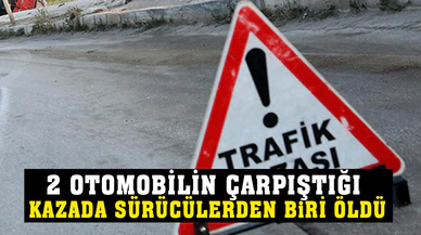 2 Otomobilin Çarpıştığı Kazada Sürücülerden Biri Öldü