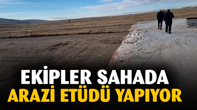 İhsaniye ve İscehisar ilçelerinde başlatılan arazi etüt çalışması sürüyor