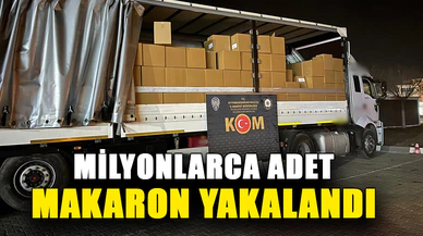 Afyonkarahisar'da milyonlarca adet makaron yakalandı
