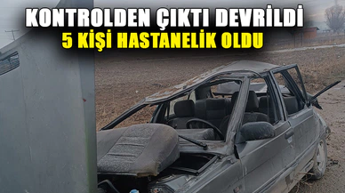 Afyonkarahisar’da kaza 5 yaralı