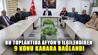 Afyon'da mera toplantısı yapıldı