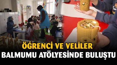 Öğrenci ve velilere yönelik balmumu atölyesi etkinliği