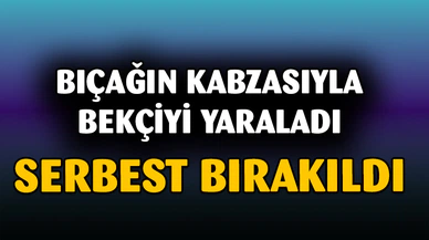 Bekçiyi yaralayan şahıs serbest bırakıldı