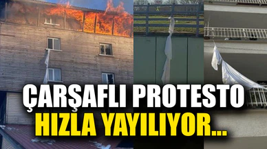 Acının sembolü çarşaf oldu