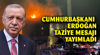Cumhurbaşkanı Erdoğan’dan hayatını kaybedenler için taziye mesajı