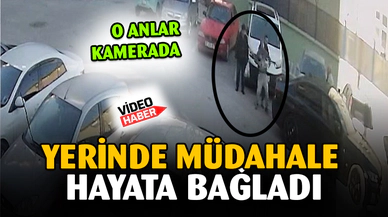 Yaşama geri dönme anları saniye saniye güvenlik kameralarına yansıdı