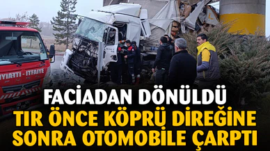 Afyon'da Tır Kazası... Faciadan Dönüldü!
