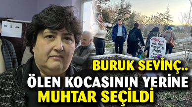 Buruk muhtarlık sevinci... Kocasının yerine muhtar seçildi