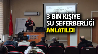 Afyonkarahisar’da 3 bin kişiye su seferberliği anlatıldı