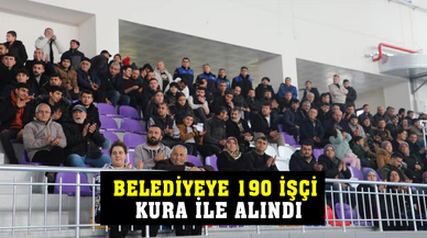 Belediyeye 190 işçi kura çekimi ile alındı
