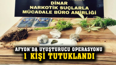 Uyuşturucu operasyonunda yakalanan bir kişi tutuklandı