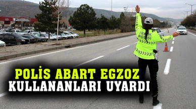 Abart egzoz kullanan sürücülere uyarı