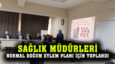 Sağlık Müdürlüğünden Normal Doğum Eylem Planı kapsamında toplantı