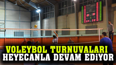 Voleybol turnuvaları heyecanla devam ediyor