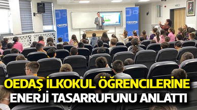OEDAŞ ilkokul öğrencilerine enerji tasarrufunu anlattı