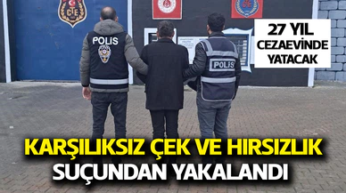27 yıl hapis cezasıyla aranan şahıs polisin takibi sonrası yakalandı
