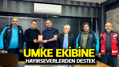 UMKE ekibine hayırseverlerden destek