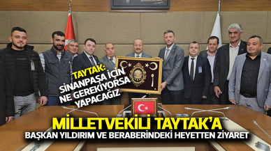 Sinanpaşa Heyeti, Milletvekili Taytak'ı TBMM'de Ziyaret Etti
