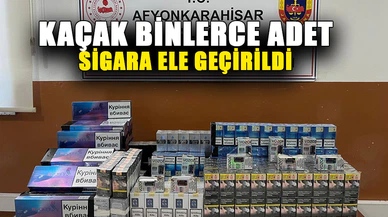 Afyonkarahisar’da kaçak elektronik ve normal sigara ele geçirildi