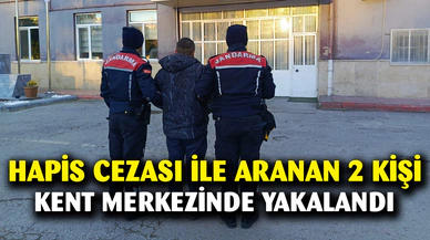 Hapis cezasıyla aranan 2 kişi yakalandı