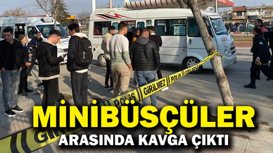 Afyonkarahisar'da minibüsçüler arasında kavga çıktı